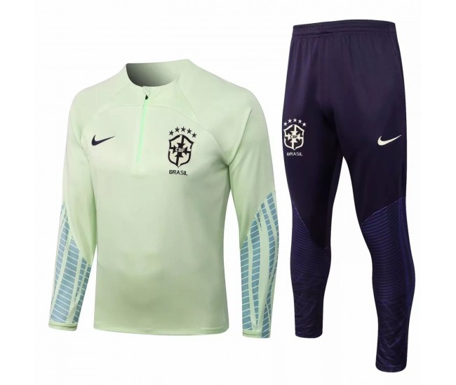 Brazil National Team Lemon Training Technical Football Tracksuit 2022-23 Brazil National Team Lemon Training Technical Football Tracksuit 2022-23