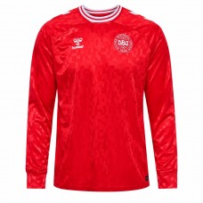 Denmark Mens Home Long Sleeve Jersey 24-25
