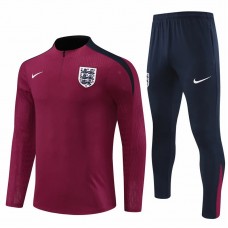 England Mens Red Training Technical Football Tracksuit 2023-24