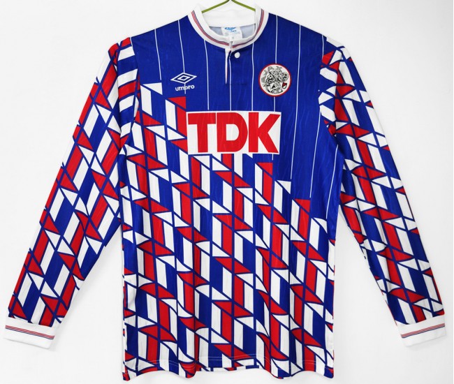 AFC AJAX Away Long Sleeve Retro Jersey 1989