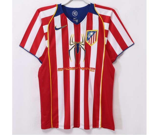 Atletico Madrid Home Retro Jersey 2004-05