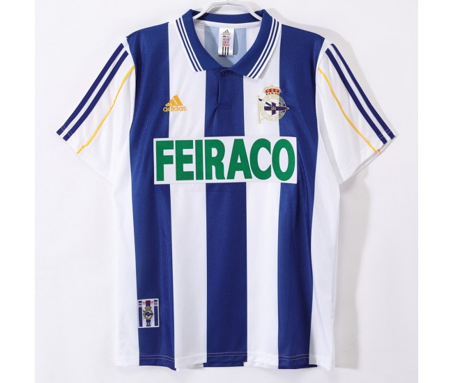 RC Deportivo Home Retro Jersey 1999-00