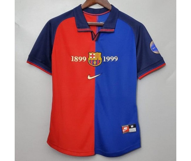 FC Barcelona Centenary Home Retro Jersey 1999