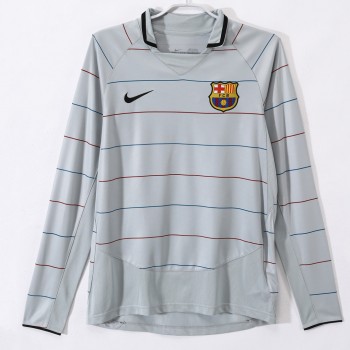 FC Barcelona Away Long Sleeve Retro Jersey 2003-04