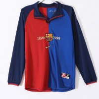FC Barcelona Centenary Home Long Sleeve Retro Jersey 1999