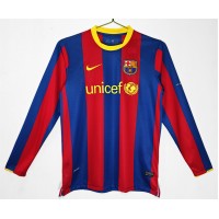 FC Barcelona Home Long Sleeve Retro Jersey 2010-11