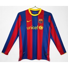 FC Barcelona Home Long Sleeve Retro Jersey 2010-11