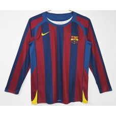 FC Barcelona Home Long Sleeve Retro Jersey 2005-2006