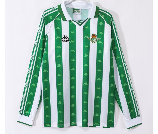 Real Betis Home Long Sleeve Retro Jersey 1995-1997