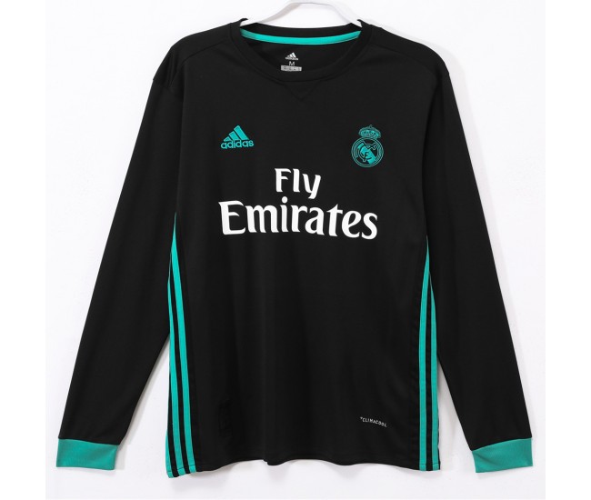 Real Madrid Away Long Sleeve Retro Jersey 2017-18