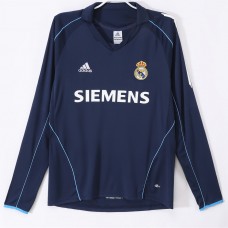 Real Madrid Away Long Sleeve Retro Jersey 2005-06