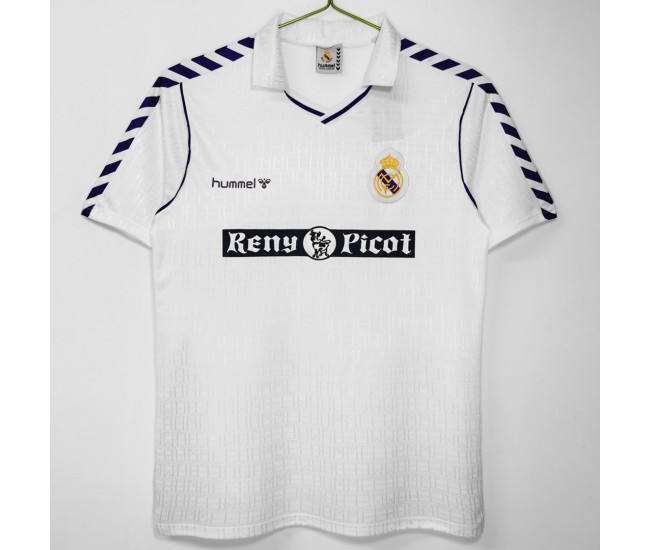 Real Madrid Home Retro Jersey 1988-90