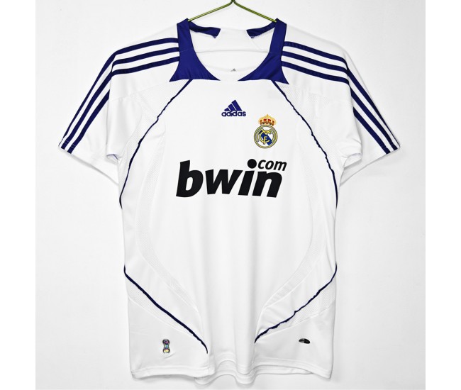 Real Madrid Home Retro Jersey 2007-08
