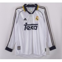 Real Madrid Home Long Sleeve Retro Jersey 1999-2000