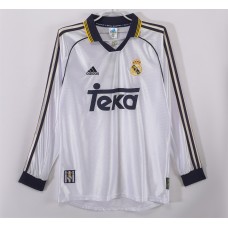 Real Madrid Home Long Sleeve Retro Jersey 1999-2000