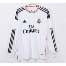 Real Madrid Home Long Sleeve Retro Jersey 2013-14 Real Madrid Home Long Sleeve Retro Jersey 2013-14