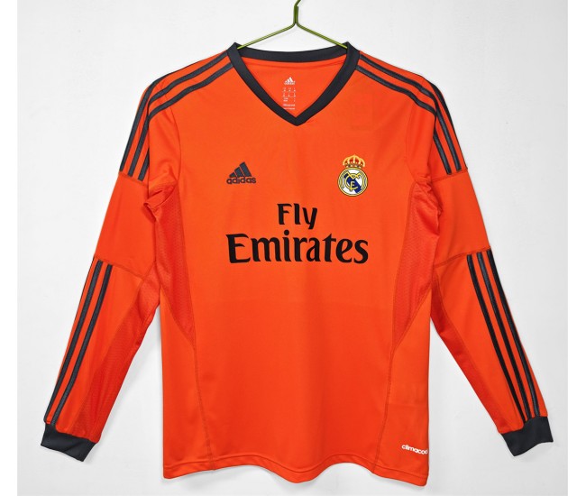 Real Madrid Third Long Sleeve Retro Jersey 2013-14