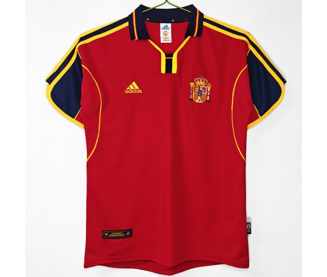 Spain Home Retro Jersey 2000