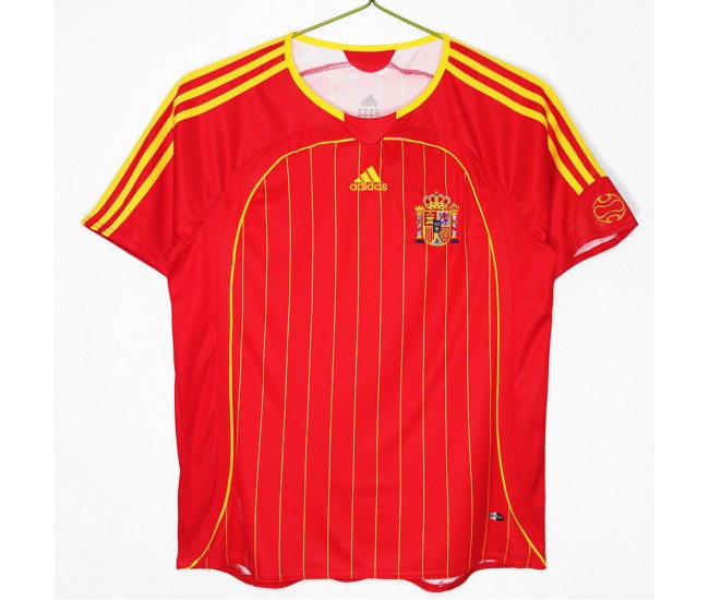 Spain Home Retro Jersey 2006