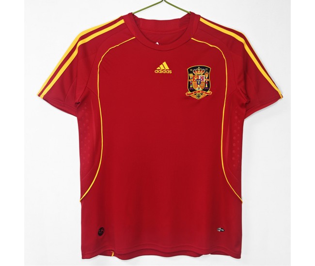 Spain Home Retro Jersey 2008