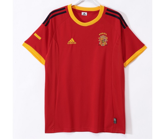 Spain Home Retro Jersey 2002