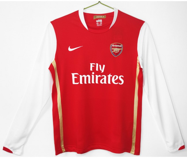 Arsenal FC Home Long Sleeve Retro Jersey 2006-07