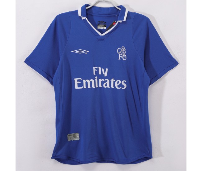 Chelsea Mens Home Retro Jersey 2001-03