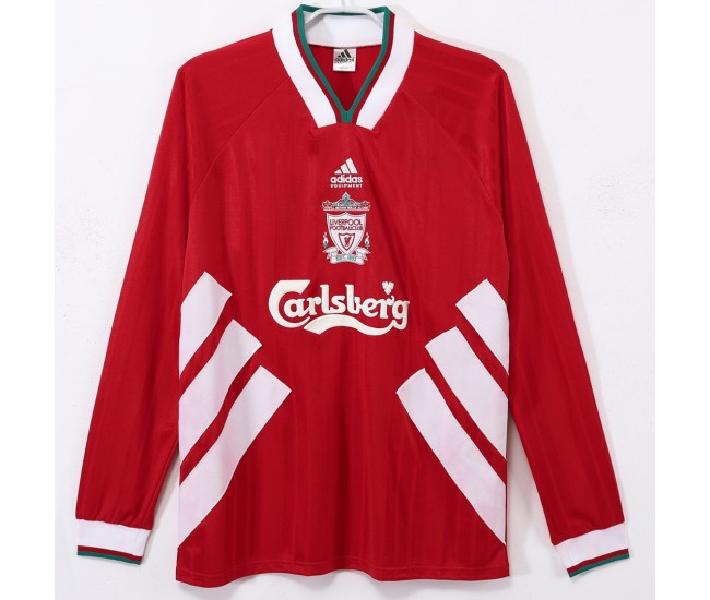 Liverpool FC Home Long Sleeve Retro Jersey 1993-95