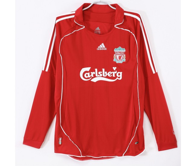 Liverpool FC Home Long Sleeve Retro Jersey 2006-07