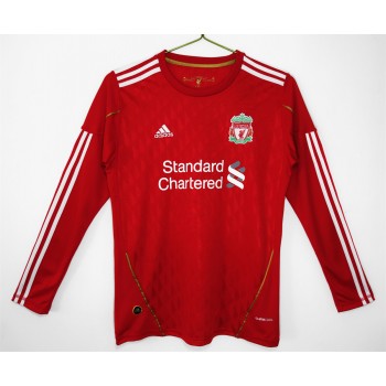 Liverpool FC Home Long Sleeve Retro Jersey 2010-11