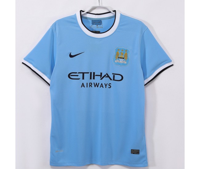 Manchester City FC Home Retro Jersey 2013-14