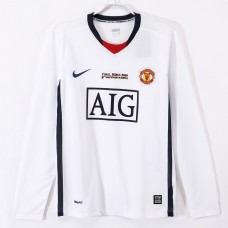 Manchester United FC Away Champions League Long Sleeve Retro Jersey 2008-09