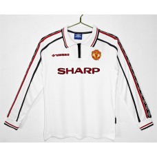 Manchester United FC Away Long Sleeve Retro Jersey 1998 Manchester United FC Away Long Sleeve Retro Jersey 1998