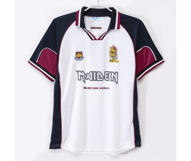 West Ham United FC Away Iron Maiden Retro Jersey 1999-00